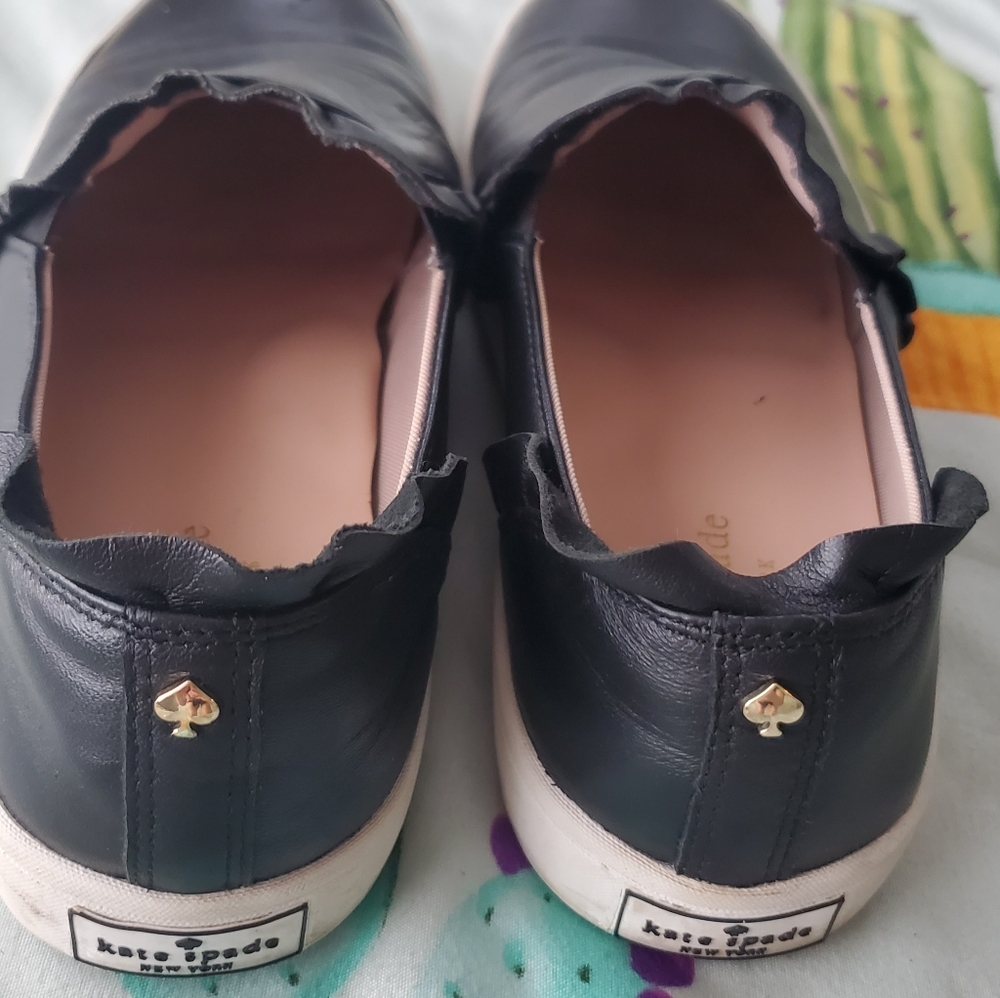 Kate Spade Ruffle Slip Ons Size 8 - Picture 3 of 6